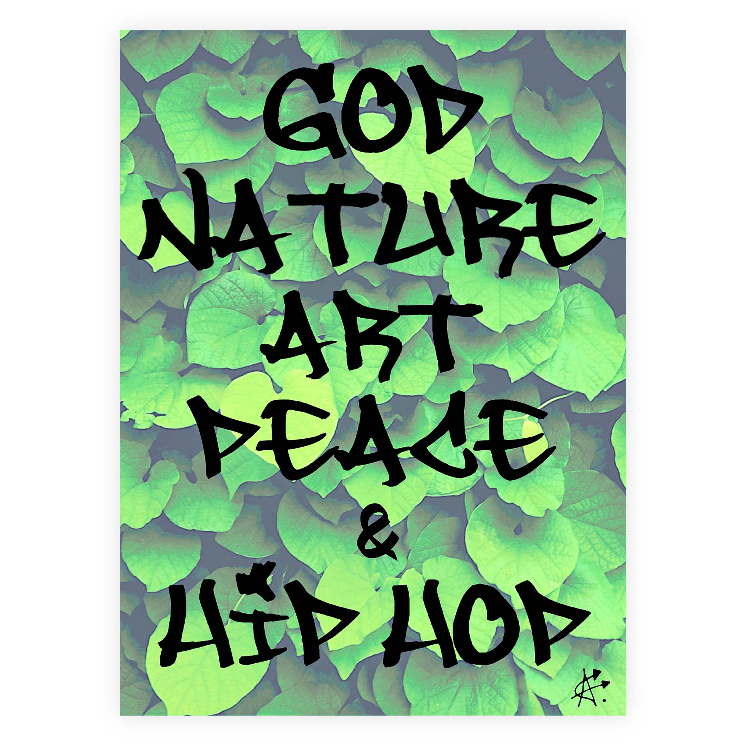 God Nature Art Peace & Hip Hop Sticker thumbnail 3