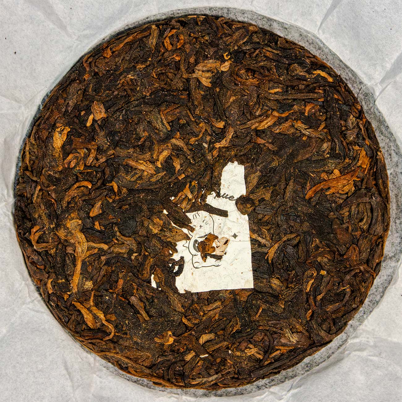2022 Ailao Shan, Menghai, Xishuangbanna, 70 year old trees, "Black Cat", Ripe Pu'er thumbnail 4