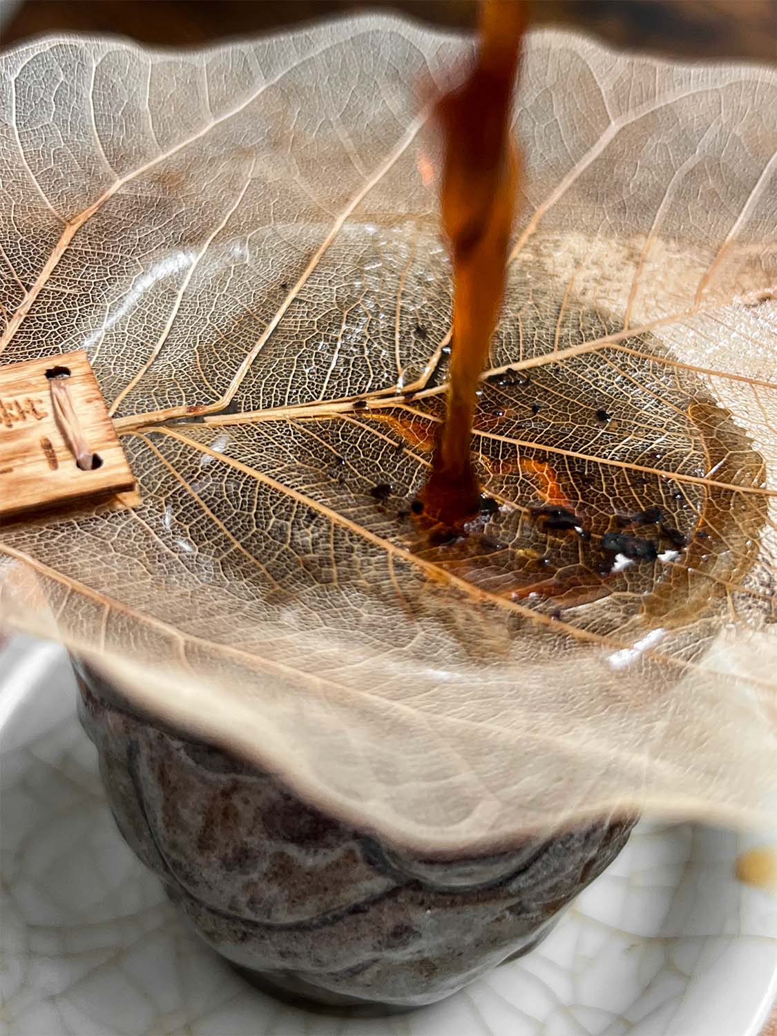 2022 Ailao Shan, Menghai, Xishuangbanna, 70 year old trees, "Black Cat", Ripe Pu'er thumbnail 6