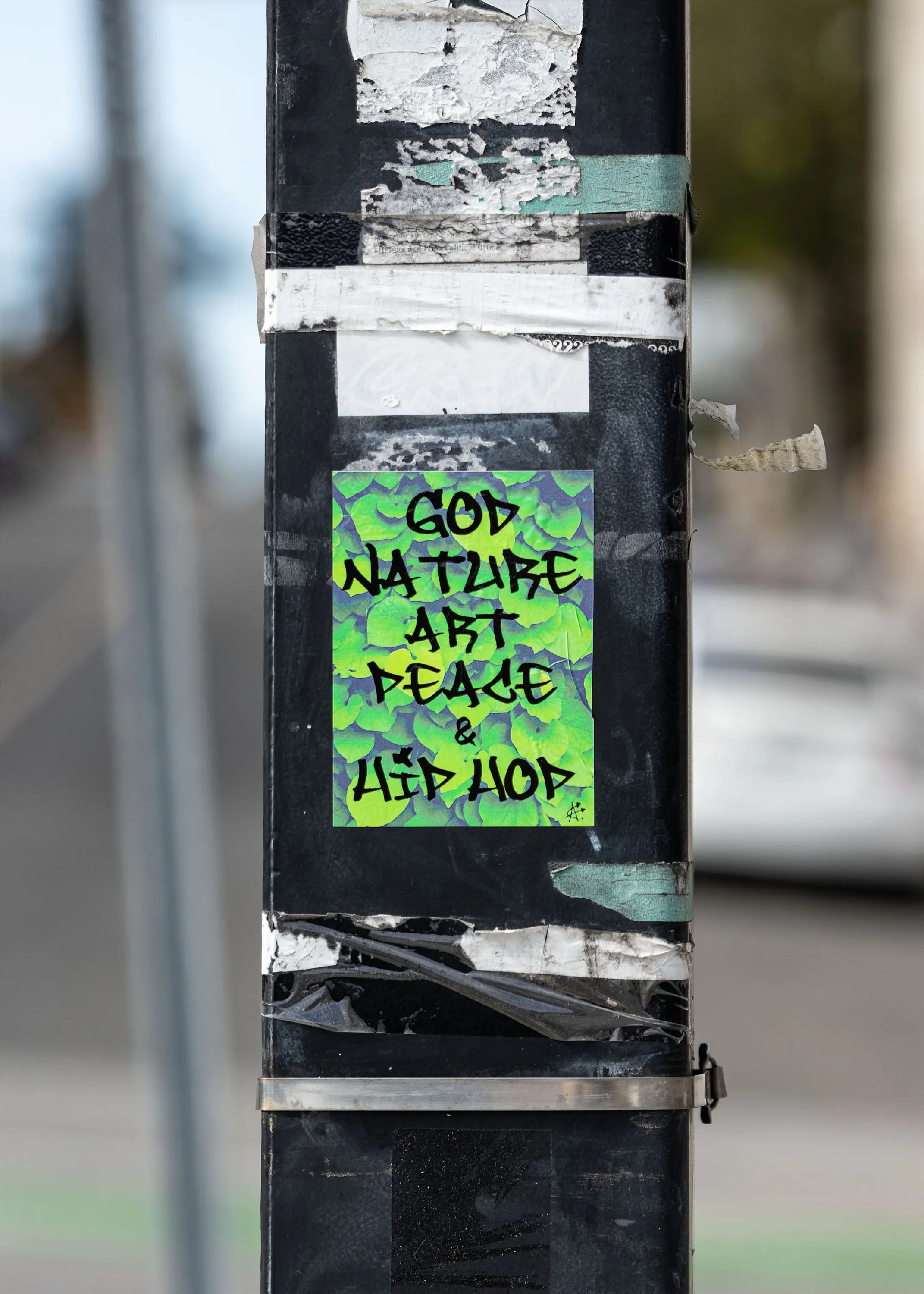 God Nature Art Peace & Hip Hop Sticker thumbnail 1
