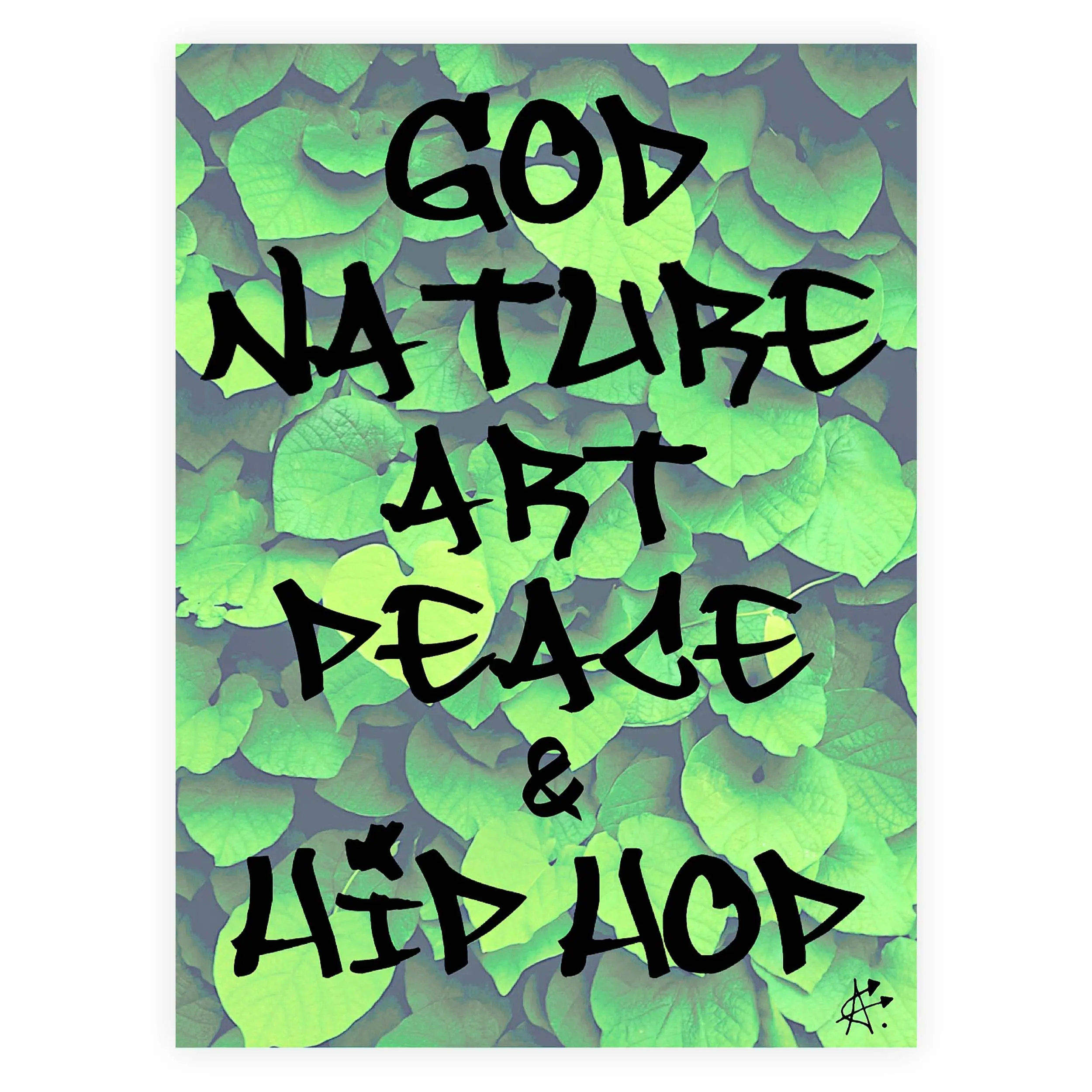 God Nature Art Peace & Hip Hop Sticker main image 3
