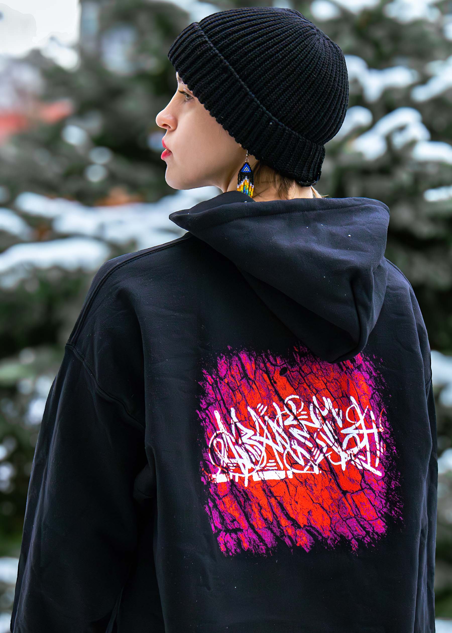 Yin Yang Graffiti Red