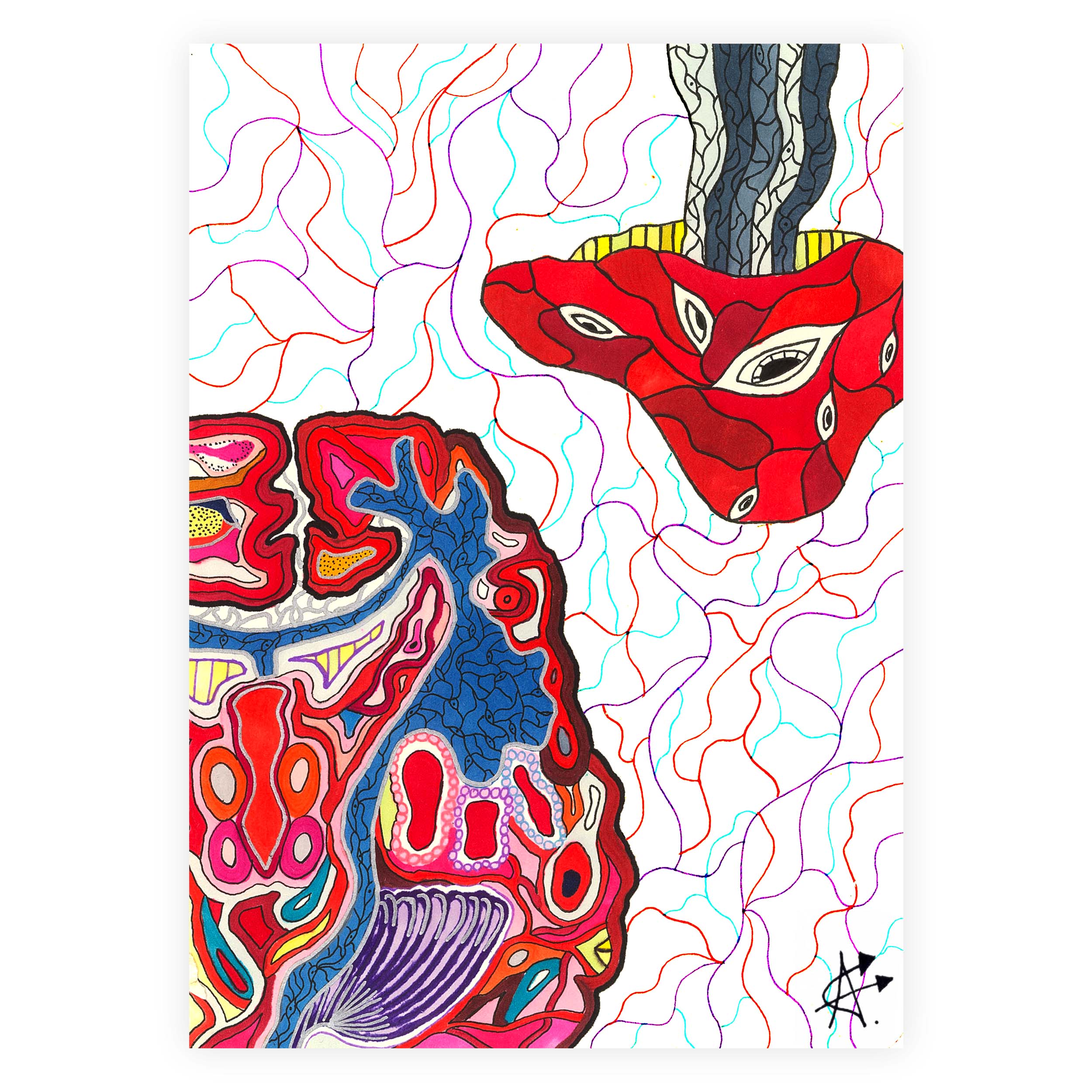 Shroom Brain Sticker main image 2